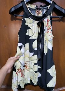 Halterneck Floral Top
