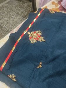 Party Wear Heavy Silk Saree Wth Blouse for  Women