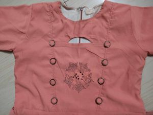 Girls Peach Dress