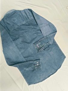 Denim Blue Long Sleeve Shirt