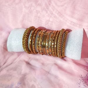 Golden Bangles Set