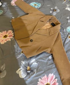 Tan Cropped Jacket