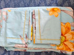 Light Blue Floral Bedsheet