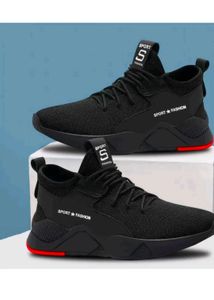 Stylish Black Sport Fashion Sneakers