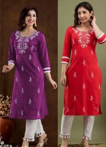 Chikan Embroidered Kurti