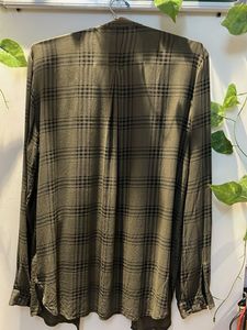 Olive Plaid Button-Down Shirt