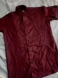 Maroon Casual Shirt