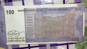 10 Piece Fake Hundred Rupees Notes 💵