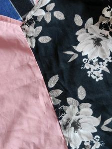 Floral &amp; Plain Cami Top Combo