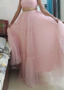 Pintresty Pink Chickankari Blouse Lehenga
