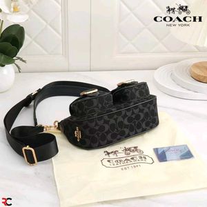 COACH ASHTON BAGUETTE BAG WITH 2 BELTS*
