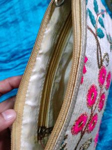 Embroidered Clutch