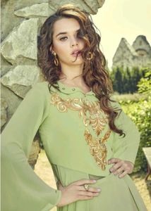 Elegant Green Anarkali Gown