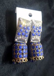 Blue Jhumka Earrings , never used.....