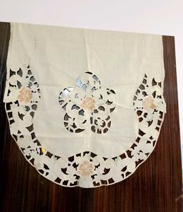 Floral Cutwork Sofa/Table Covers Set of 2