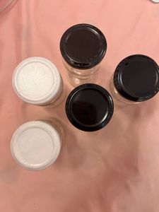 Set Of 5 Glass Jars