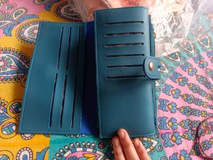 Soft Teal Colour Wallet