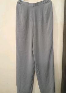 Grey Flare Trousers
