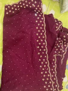 Stone Work Heavy Saree