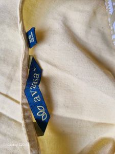 Yellow  Hand Embroidered Kurti