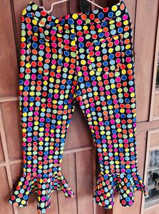 Girls’ Funky Polka Dot Pants With Black T-shirt