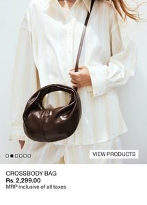 Dark Brown Leather Crossbody Bag