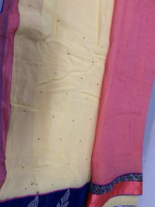 Orange Embellished saree