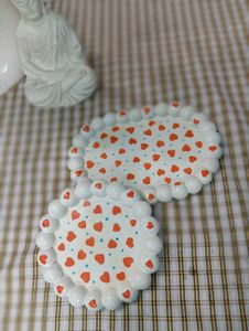 Heart Decor Plate Set