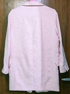 Pink Textured Blazer