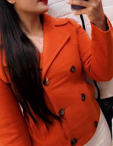 Orange Short Coat Or blazzer