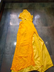 Cutout Yellow Dress