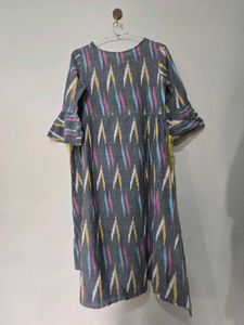 Cotton Ikat print Dress