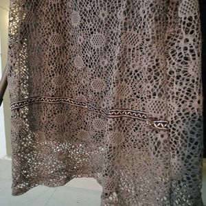 Lace Crochet Mini Dress (Thrifted)