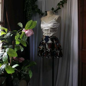 Tiered Mini Skirt