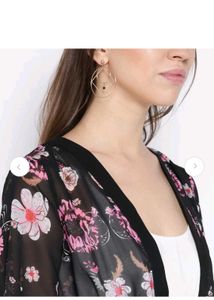Madame Floral Print Kimono Shrug