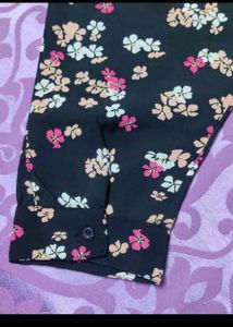 Beautiful Floral Print Tunic Top
