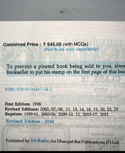 R.D. Sharma Mathematics Class IX