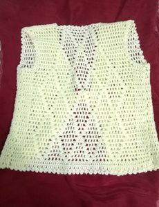 Crochet wool Vest