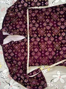 Purple Patterned Kurti