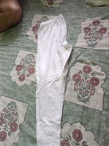 White Cotton Leggings