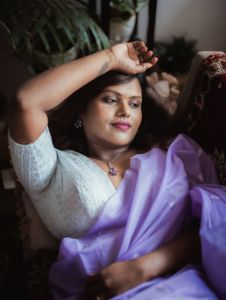 Elegant Lavender Saree