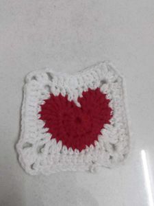 Crochet Heart Applique