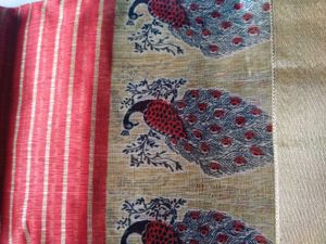 Satin Pattu Peacock Saree