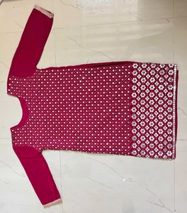 Elegant Maroon Kurta Set