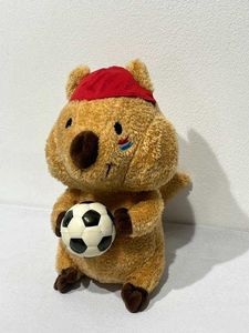 Vintage Soccer Bear Plush Toy