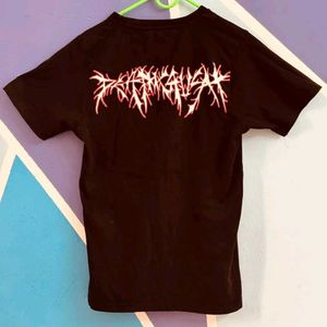 Graphic Print Black T-Shirt