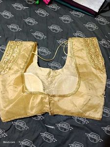 Embroidered Golden Blouse