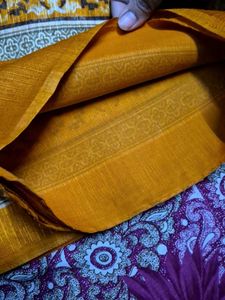 Brown And Orange Saree