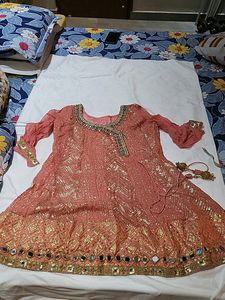 Angarkha Pattern Garara Set  Sale ⏰