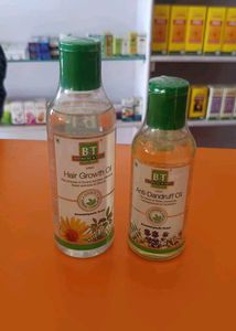SBl Hair Growth Oil And Anti Dandruff Shampoo